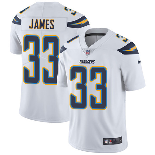 Nike Chargers #33 Derwin James White Men's Stitched NFL Vapor Untouchable Limited Jersey - Click Image to Close